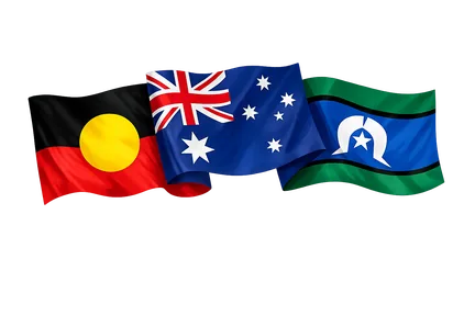 Aboriginal, Torres Strait Islander and Australian flags